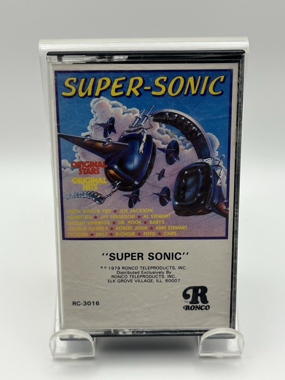 Super-Sonic Ronco (1979, Cassette) Compilation Cars, Blondie, Toto +